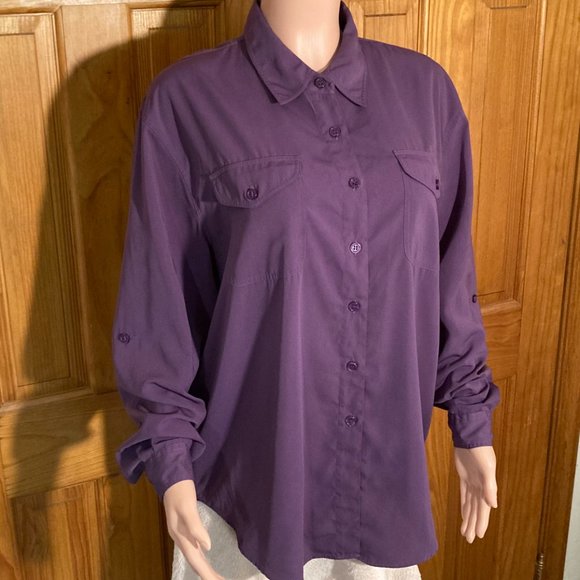 NWOT Vintage Modern Essentials Long Sleeve Top Blouse Size XL - Picture 6 of 12